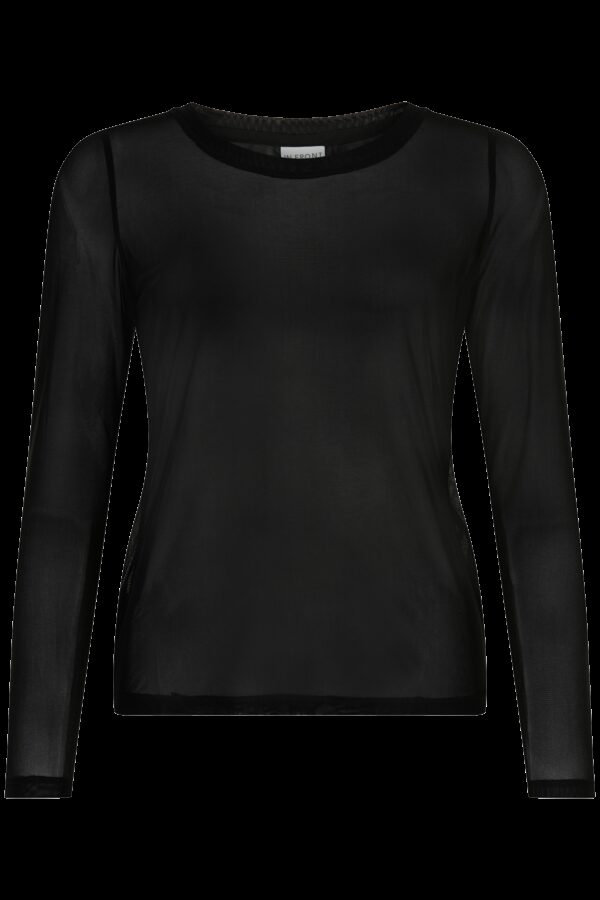 IN FRONT Gro Mesh T-shirt, Farve: Black, Størrelse: L, Dame - IN FRONT