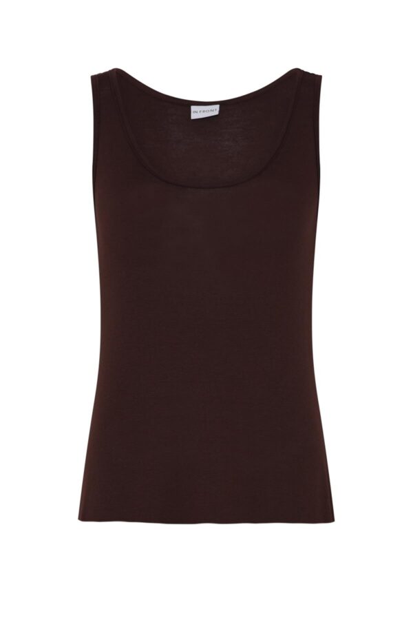 IN FRONT Slip Tank Top, Farve: Brown, Størrelse: M, Dame - IN FRONT