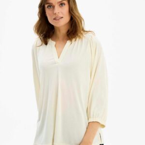 IN FRONT Milly Bluse, Farve: Creme, Størrelse: M, Dame - IN FRONT